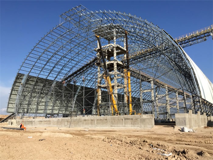 重庆煤机油桶翘工程网架